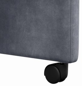 Kerekes Étkező Székek 2 pcs Sötétszürke 58 x 67 x 97 cm Bársony