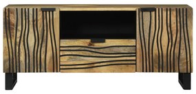 TV Szekrény - 105 x 33,5 x 46 cm, Tömör Mangófából