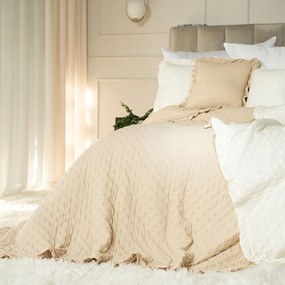 Savona Ágytakaró fodros, 220x240cm, 112 bézs