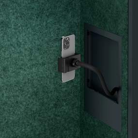 Sally 600mm korpus Antracytowy - siedzisko Zielony