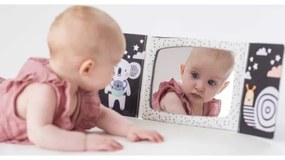 Taf Toys - Gyermek textilkönyv tükrös fekete