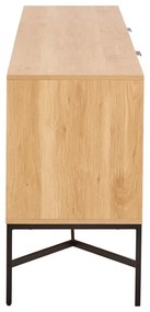 Natúr színű komód tölgyfa dekorral 180x70x40 cm Jaipur – Actona