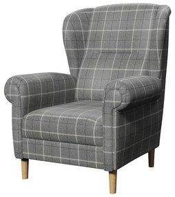 Szürke füles fotel Swan – Ropez