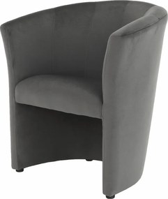 Klub fotel, szürke anyag, CUBA