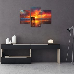 Kép - Séta a tengerparton (90x60 cm)