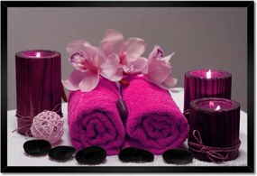 Poszterek keretben 60x40 Őrült törölköző Fukszia