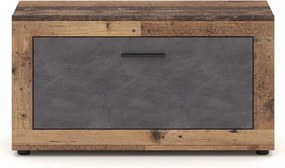 Cipősszekrény Oldwood/Beton Színben. LUNA2