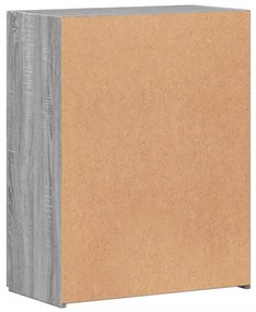 szürke sonoma színű szerelt fa irattartó szekrény 60x32x77,5 cm
