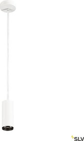 SLV 1004456 NUMINOS PD DALI S Hengeres Függesztett Lámpa Fehér, Fekete LED IP20