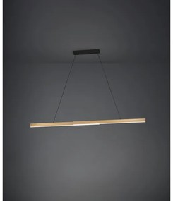 Eglo 390369 - LED Dimmelhető csillár zsinóron MONTEBUONO LED/21W/230V 3000K barna