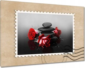 Vászonkép 90x60 Vörös rózsák Spa