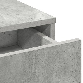 Sminktükör LED világítással Beton Szürke 100x41x140 cm