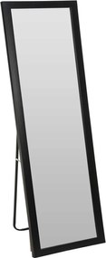 Álló Padló Tükör fekete keskeny keretben 125x36 cm magas, stílusos