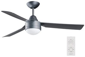 BAYSIDE 531017 - Mennyezeti ventilátor MEGARA 2xE14/15W/230V antracit + távirányító