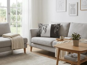 Mikroszálas párnahuzat TIRSO 50x70 cm, szürke-fehér