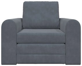 Földi Sofa Bed 2 az 1-ben Sötétszürke 98x71x83 cm Bútor