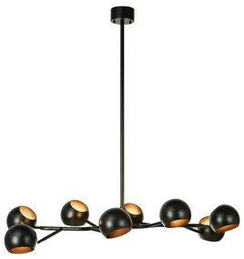 Fekete függőlámpa fém búrával Edgar – Markslöjd