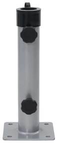 ezüstszínű acél napernyőtalp rúdhoz Ø38/48 mm