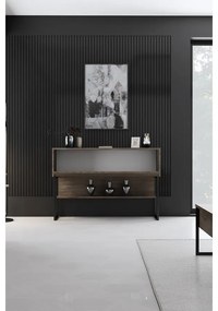 Komód Luxe - Black, Walnut