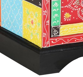TV Szekrény Színes 80x35x50 cm Tömör Mangófából