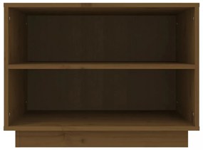 mézbarna tömör fenyőfa cipősszekrény 60 x 34 x 45 cm