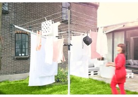 Ezüstszínű kerti ruhaszárító 60 m Lift-o-Matic Advance – Brabantia