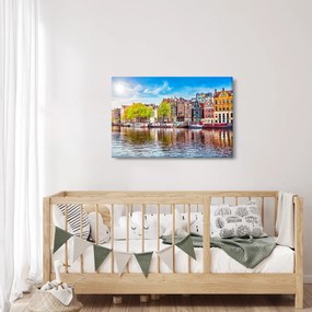 Kép - Táncoló házak, Amszterdam (90x60 cm)
