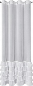Függöny készre szerelve Carli 140x250 Eurofirany fehér fodros
