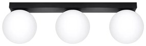Fekete mennyezeti lámpa üveg búrával ø 12 cm Umerta – Nice Lamps