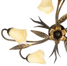 ONLI - Mennyezeti lámpa ALGA 6xE14/6W/230V bronz