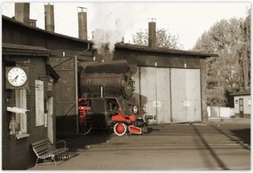 Poszterek 185x125 Wolsztyn Gőzmozdony Ol 49-69