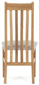 Natúr Tömörfa Étkezőszék, Ezüst Üléssel. C-2100 SIL2