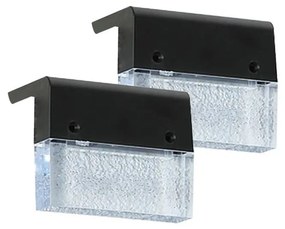 Immax 08501L - 2x LED RGB napelemes fali lámpa LED/1W/1,2V 3500K IP65