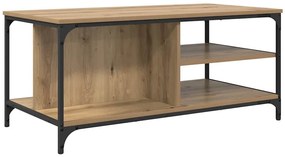 vidaXL Dohányzóasztal Artisan tölgy 100 x 50 x 45 cm Faanyag