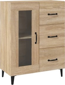 vidaXL sonoma tölgy színű szerelt fa tálalószekrény 69,5 x 34 x 90 cm