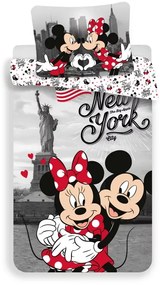 Disney Mickey, Minnie New York ágyneműhuzat 140×200cm, 60×80 cm
