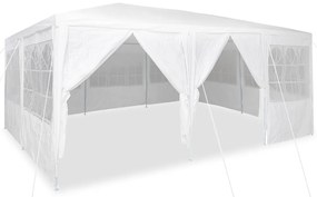 Parti Pavilon 10 Oldalfallal - Fehér 6x4 m PE