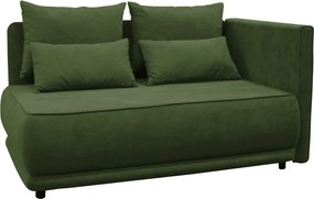 Kihúzható kanapé, zöld, jobbos, LIAMI