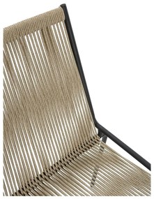 Bézs fém rakásolható étkezőszék szett 2 db-os Emily – Marckeric