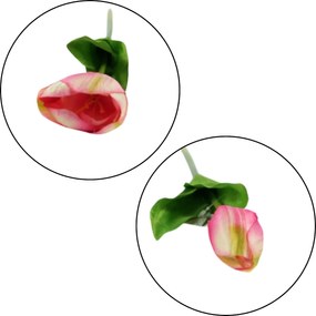 Művirág TULIP 54 cm - több színben Termék színe: Rózsaszín