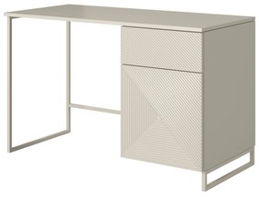 Asha íróasztal, fiókkal - 120 cm - kasmír / kasmír keret