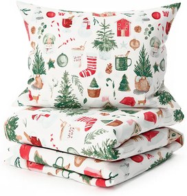 Pamut ágynemű MAGIC CHRISTMAS fehér Ágyneműhuzat mérete: 70 x 90 cm | 140 x 220 cm