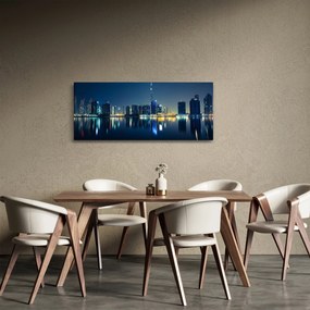 Éjszakai város képe (120x50 cm)