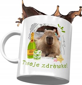 Kapibara bögre Születésnapra Névnapra Ajándék Nyomtatott Fotóval