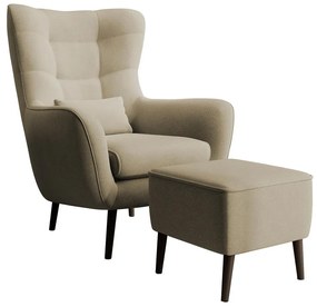 Fotel lábtartóval Veneza VZ2  (bézs + fekete) . 1099406