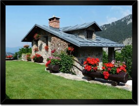 Poszterek keretben 40x30 Házikó a hegyekben