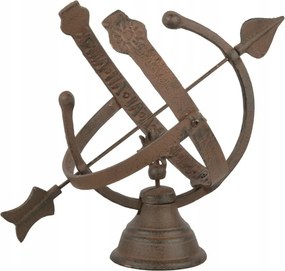 Dekoratív öntöttvas napóra a kertbe klasszikus szabadtéri dekoráció