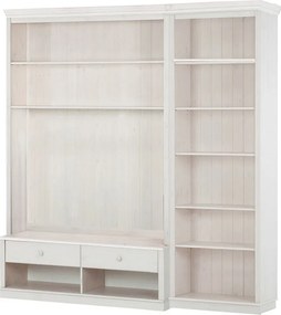 Fehér borovi fenyő nappali bútor szett 214x223 cm Anita – Støraa