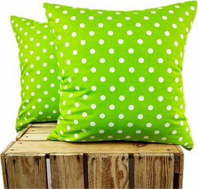 Párnahuzat 100% pamut Prémium gyerek vidám pöttyös 40x40