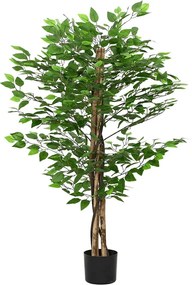 vidaXL zöld mű fikusz fa 788 levéllel 120 cm